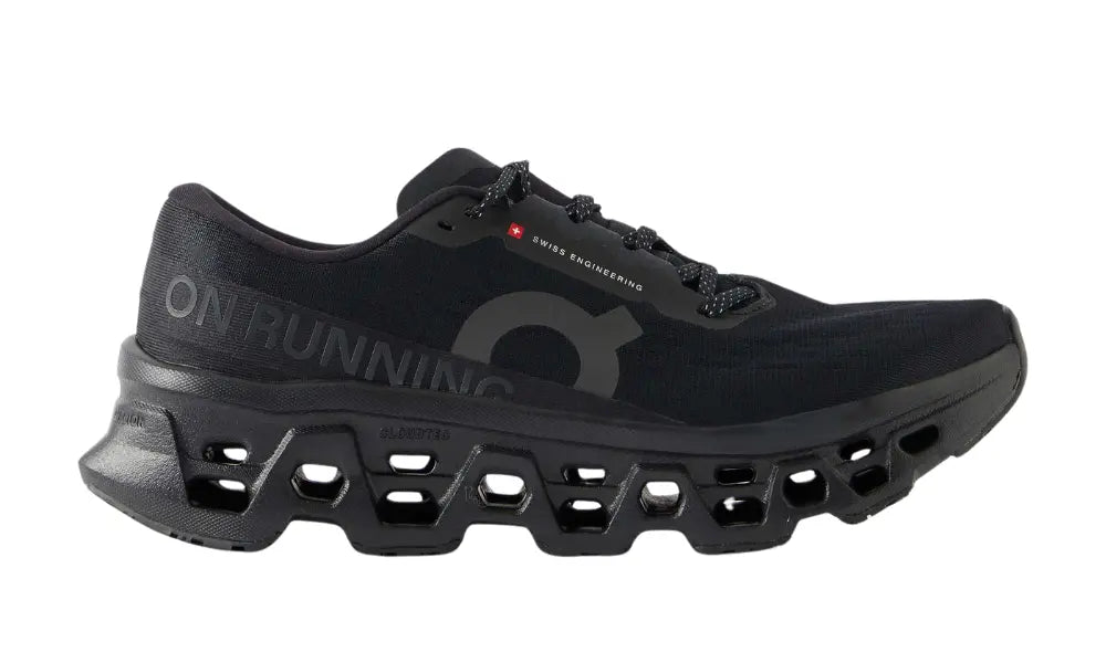 On Cloudmonster 3 running  Black