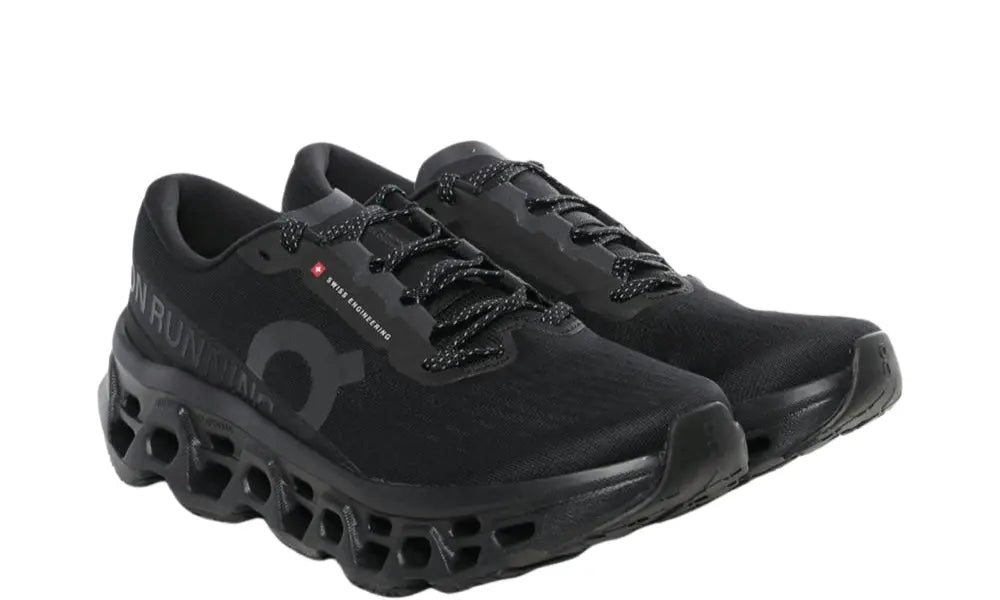 On Cloudmonster 3 running  Black