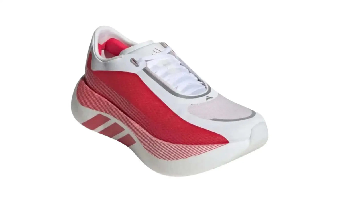 Adidas Adizero Cloud White Red unisex sneakers – front three-quarter view