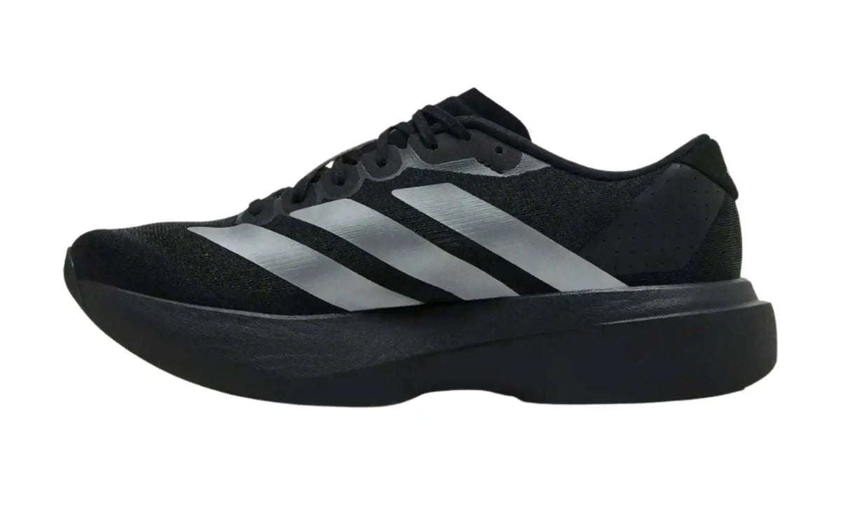 Adidas Adizero EVO SL Core Black Iron Metallic Grey Four – opposite side profile