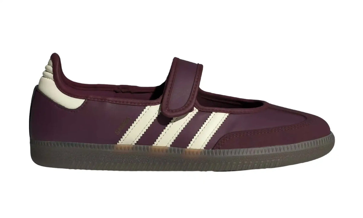 Adidas Samba Jane Burgundy Cream women's sneakers — outer side view