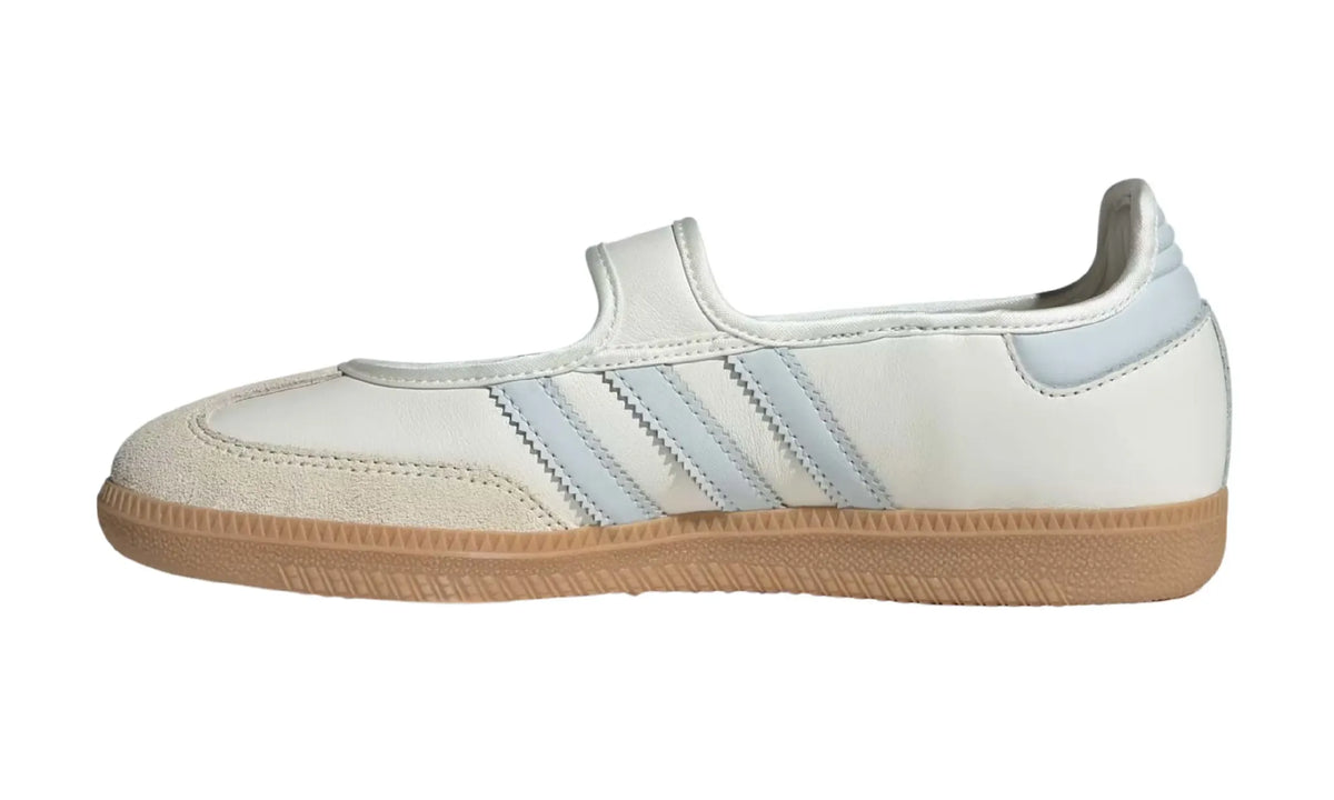 Adidas Samba Jane Cloud White Gum Halo Blue women's sneakers — inner side view