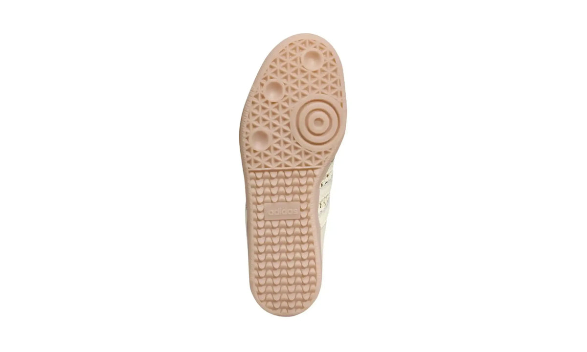 Adidas Samba Mule Crew White unisex shoe, outsole view showing light gum-coloured tread
