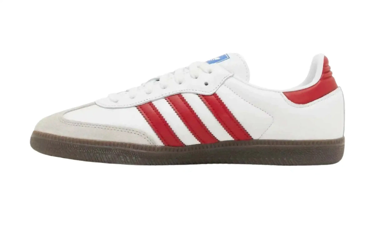 Adidas Samba OG Cloud White Red Gum unisex sneakers, inner side view