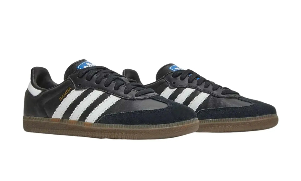 Adidas Samba OG Core Black Cloud White unisex sneakers pair front angled view