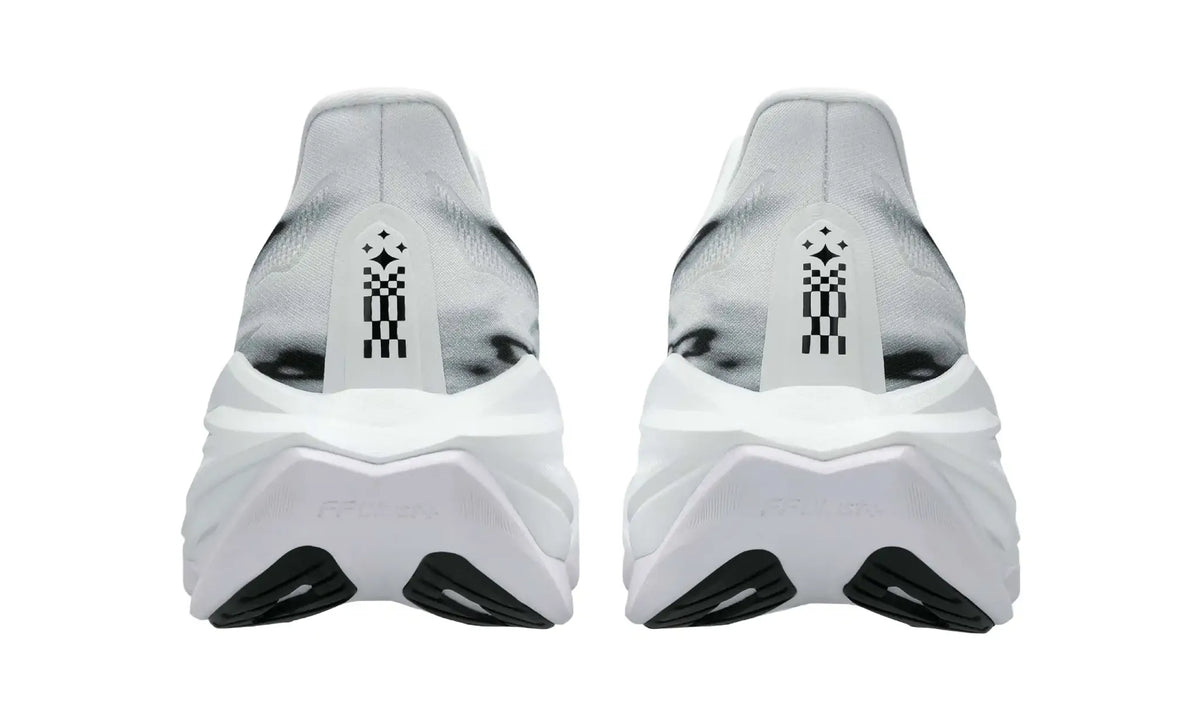 ASICS SUPERBLAST 3 White/Black sneakers, rear view