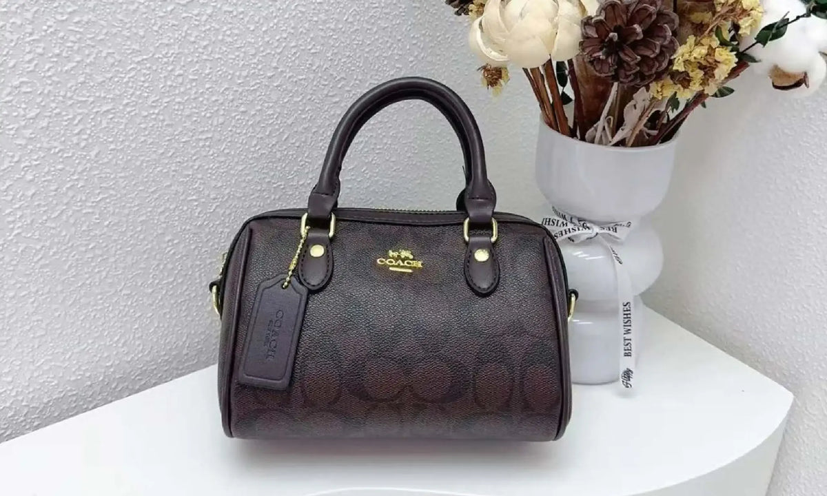 Coach Mini Rowan bag in Dark Brown/Espresso