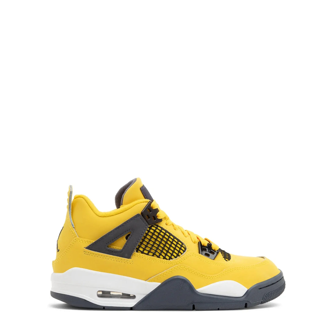 Yellow and gray sneaker on a white background