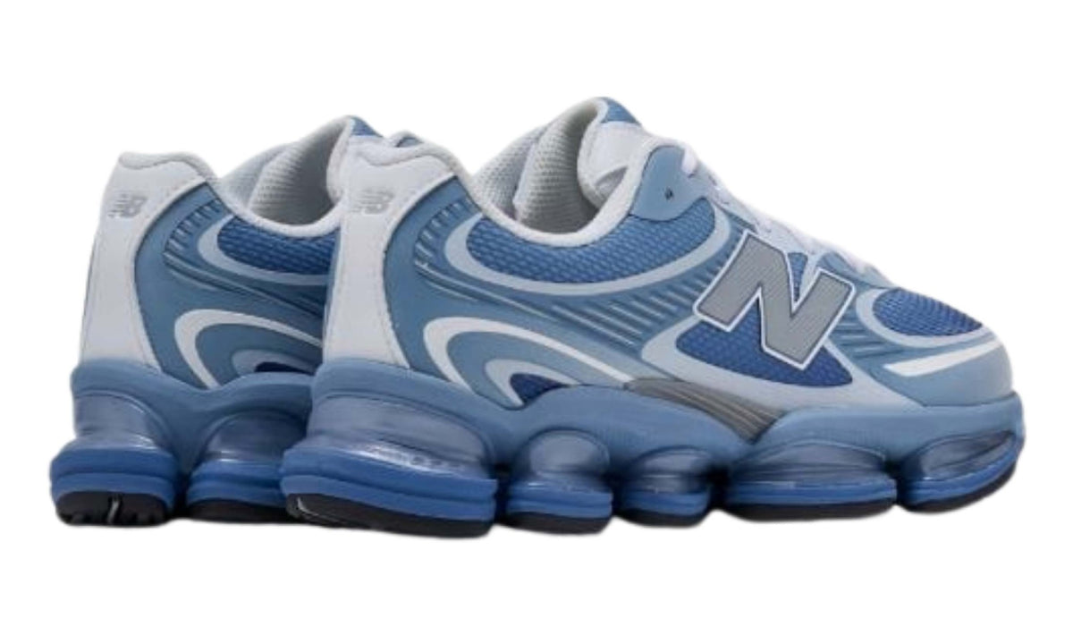 New Balance ABZORB 2000 Blue Agate cushioned heel view