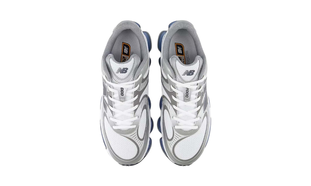 New Balance ABZORB 2000 White Grey Blue pair front view