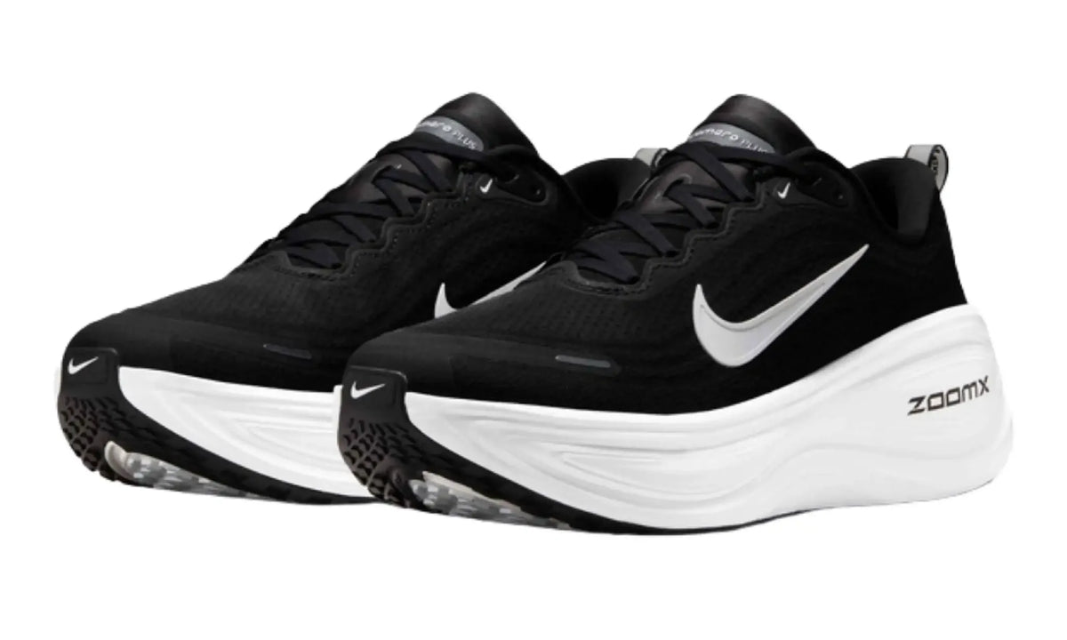 Nike Vomero Plus Black White running shoe inner side view