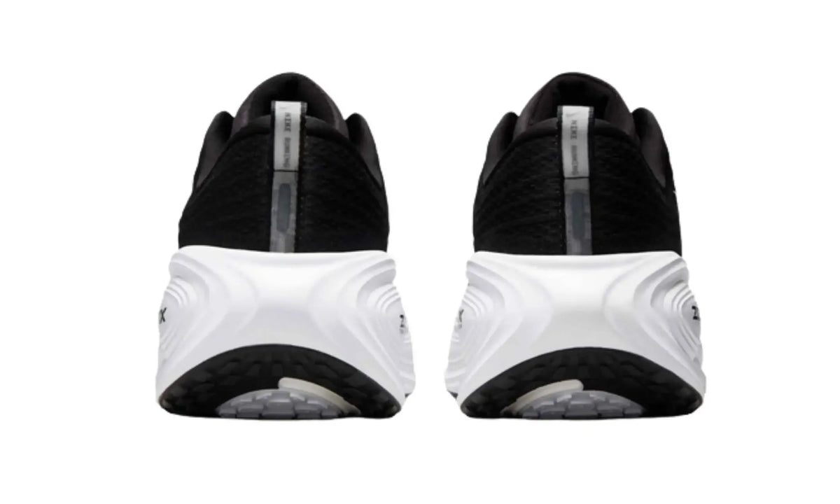Nike Vomero Plus Black White running shoes rear view