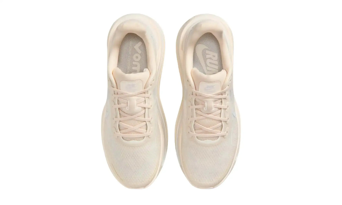 Nike Vomero Premium Chalk sneakers, top view showing lace-up closure