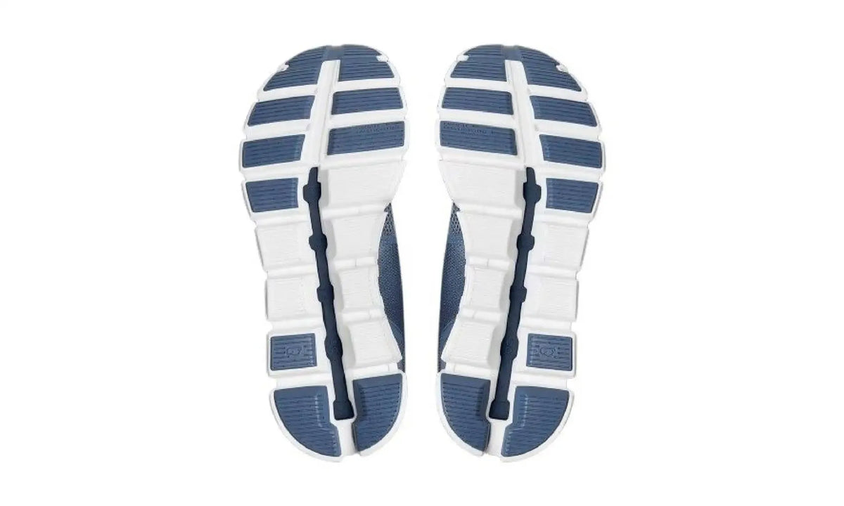 On Cloud 5 Denim/White blue and white sneaker – product view 3