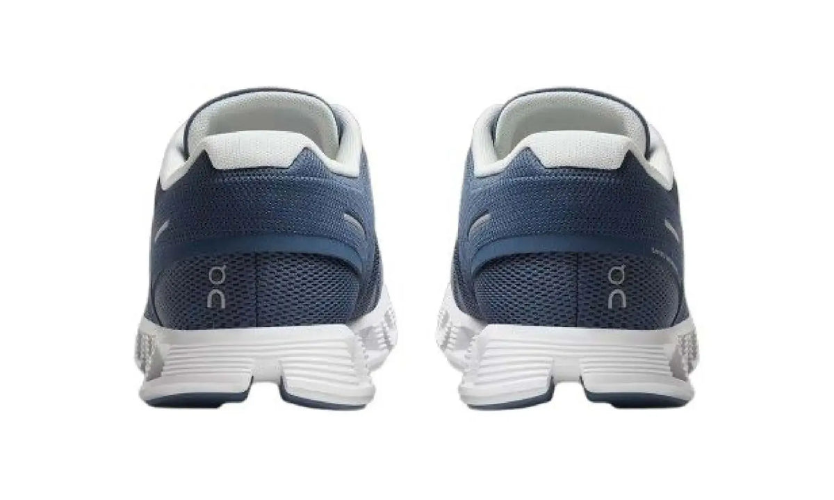 On Cloud 5 Denim/White blue and white sneaker – product view 5