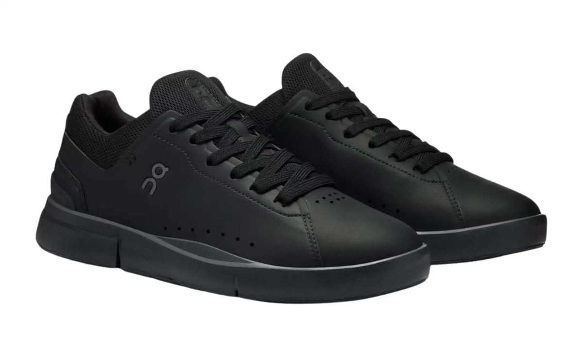On THE ROGER Advantage All Black sneaker – product view 2