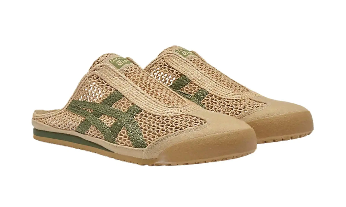 Onitsuka Tiger MEXICO 66 SABOT Beige/Green slip-on mule – product view 3