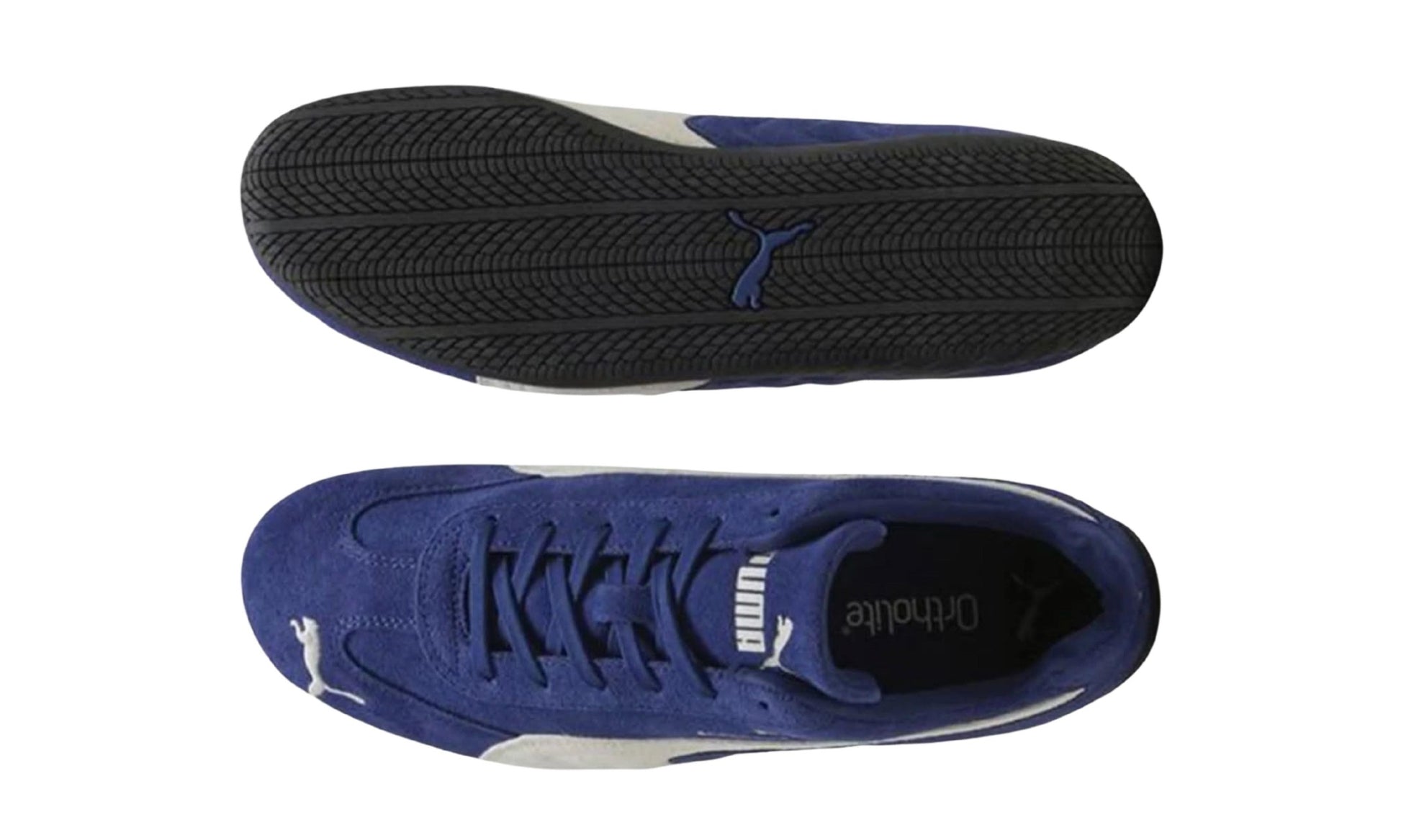 PUMA Speedcat OG blue suede upper and motorsport rubber outsole