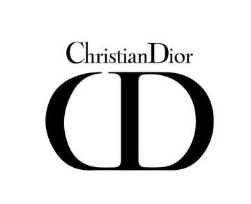 Christian Dior logo with black letters on a white background