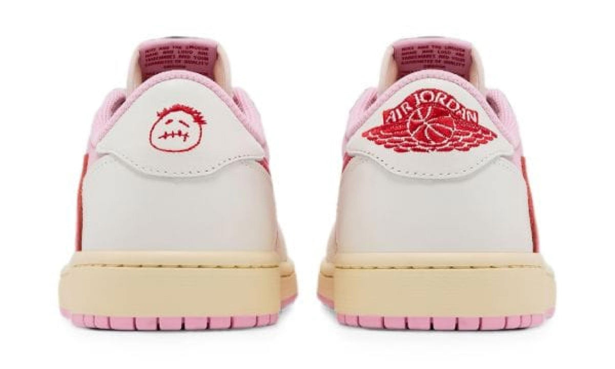 Travis Scott Jordan 1 Low co-branded heel details